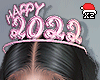 Happy 2022 headband Pink