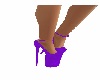 purple gown heels