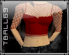 Red Fishnet Tank Top