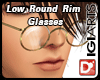ⒹLow Round Rim Glasses
