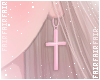 🌸 Cross Earrings Pink