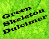 Green skeleton drummer