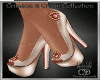 Crimson & Cream Heels