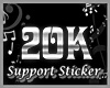 Sinz Support Sticker 20k