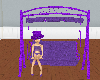 (e) purple porch swing