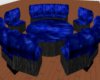 Blk/Blue 8 pose couch