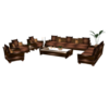 clasic brown sofa set