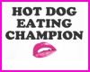 Hot dog champion tshirt