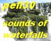 sounds of waterfalls