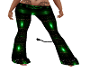 GREEEN LACE PVC FLARES