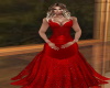 Flaming red gown