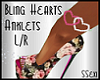 SS-Bling Hearts Anklets