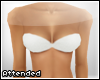 A| plain white bra top,