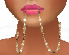 Gold Chain in Mouth