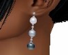 3 PEARLS  EARRINGS