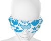 white and blue glasses
