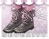 *S Skull Pink Boots