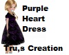 Child Purple Heart Dress