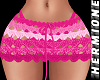 Pink crochet skirt