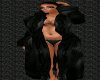 A| Black Fur Robe