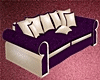 PURPLE WHITE COUCH }JDx