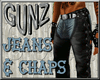 @ Jeans w/Leather Chaps