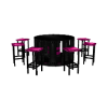 Black & Pink Table Stool