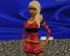 CA Dk Red Skirt Layered