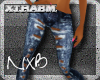 [NxB]Cut-Up Jeans (Xtra)