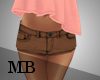 [MB] Mini Shorts Brown