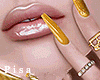 ♛Babe Nails Gold