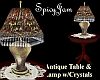Antq Crystal Lamp/Tbl 5