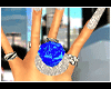 Blue diamond ring