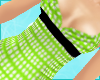 green doted tank top
