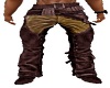brown old western pants