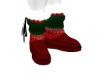 Christmas Red Fur Boots