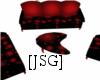 [JSG]Red Fever couch set