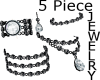 AC*5 Piece Black jewelry