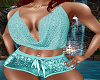 S/~Sexy Teal Diamond Top