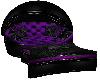 Cuddle Chair Blk/Purple