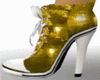 {fey}gold sneakers heel