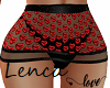 Love skirt red heart RLL