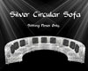 Silver Circular Sofa