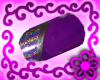Purple Holo-Tips Nails