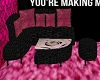 pink / black  Couch