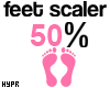 e 50% | Feet Scaler