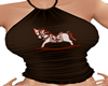 DJS cowgirl/mocha shirt