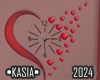Heart Wall Clock 2024