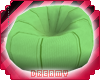 *D* Green Bean Bag Chair