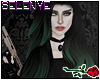 Rhea Blk Green Hair
